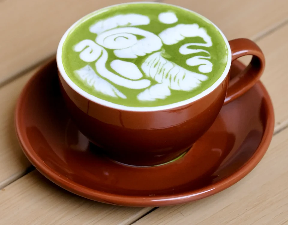 Hot Niko Neko Matcha Latte