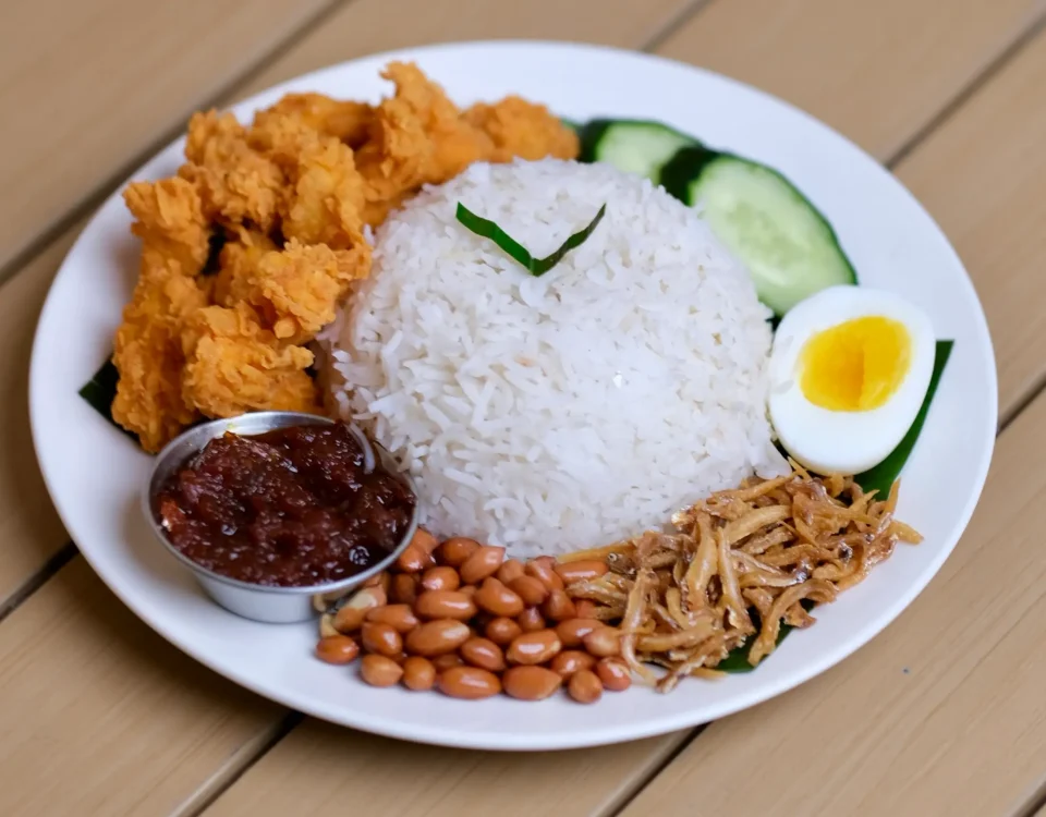 Nasi Lemak Chicken Popcorn