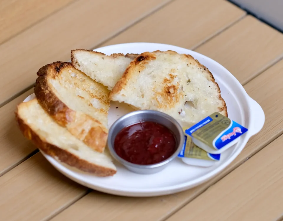 Sourdough with Strawberry Jam Toast
